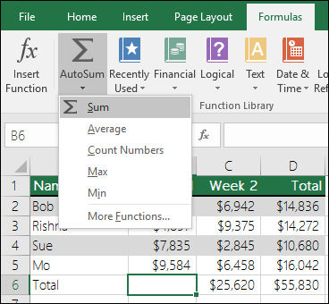 Un modo semplice e veloce per aggiungere valori in Excel è quello di utilizzare   Somma automatica